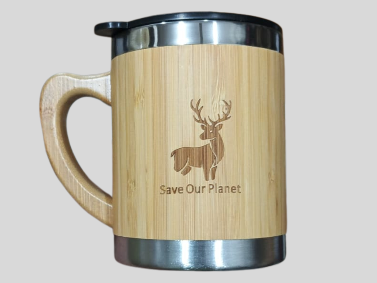 EcoFriendly Bamboo Coffee Mug - Sustainable Sippping in Style