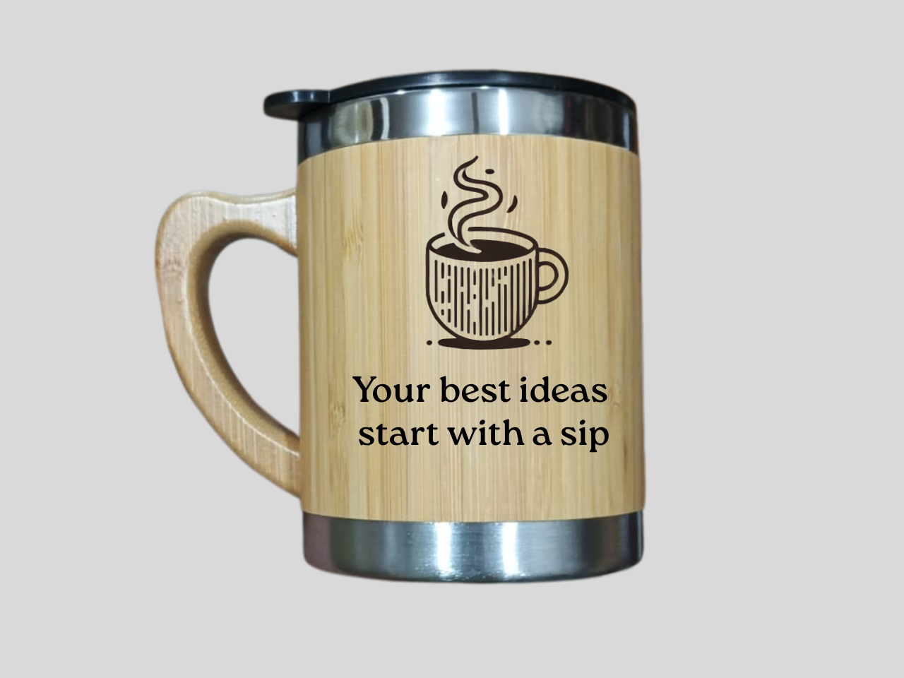 EcoFriendly Bamboo Coffee Mug - Sustainable Sippping in Style
