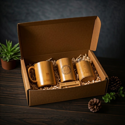 Bamboo Mug Gift Set - Sustainable & Stylish